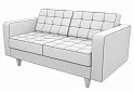 Диван двухместный