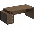 Стол руководителя левый на опорной тумбе малой