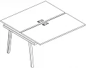 Секция стола рабочей станции (2х120)