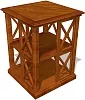 Низкий Офисный шкаф 4-х сторонний мобильный