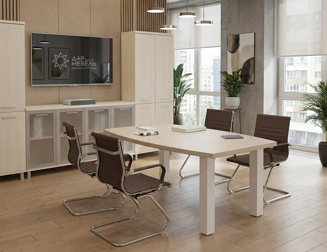 фото столы First Metal Maple