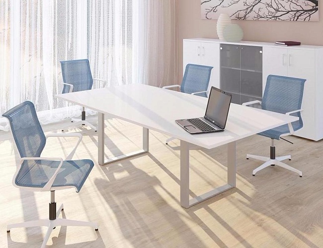 фото столы Виртус Белый