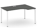 Стол рабочий эргономичный на П-образных опорах 40х40 (Левый/Правый)