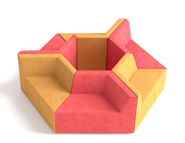 фото Офисный диван Оригами